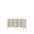 Hanah Home komoda Slim 150, 150 cm, bela / travertin / zlatna