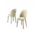 Hanah Home Set stolica Mara, 45x91x42 cm, 6 komada, Srebrno-krem boje
