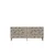 Hanah Home komoda Moka 150, 150 cm, bela / travertin / zlatna