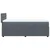 Vidaxl Box spring postelja z vzmetnico temno siv 90x190 cm žamet