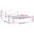 Vidaxl Posteljni okvir Dover siv 160x200 cm umetno usnje