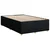vidaXL Postelja boxspring z vzmetnico Črna 120 x 190 cm Blago