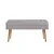Hanah Home Trpezarijska klupa Vina 0701 110x50x40cm Bež-Siva