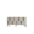Hanah Home komoda Nota 150, 150 cm, bela / travertin / srebrna