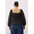 Trendyol Curve Ženska bluza Tbbaw26Af00072, Crna