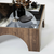 HANAH HOME Sto Seine Walnut Dark Grey