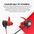 Slusalice handsfree SCAR II EG5 crvene FANTECH