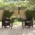 Vrtna stolica 2 pcs Smeđa 53 x 49 x 85 cm Polipropilen