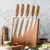 Set Damaskovih Kuhinjskih Noževa AW-39266 – Smeđa KP39266