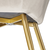 6 Marilyn Velvet-Look Chairs gold - smetana/zlatotectake