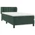 Vidaxl Box spring postelja z vzmetnico temno zelen 90x190 cm žamet
