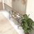 HANAH HOME Polica Lala Black Glass