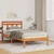 Vidaxl Konstrukcija postelje Rjava 90 x 200 cm Masivno borovo les
