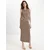 MANGO Bluza SHELL  svetlo rjava