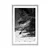 Plakat s paspartujem lepote plaža Anse Source v črnobeli varianti - 60x90 black