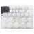 Set Božićnih Ukrasnih Kuglica 61 pcs Bijelo Plastika