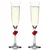 Stölzle Set kelih za šampanjec LAmour 175ml/2kos/rdeče srce/steklo