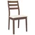 shumee vidaXL Jedilni stoli z blazinami 2 kosa Brown Solid Wood Rubber