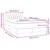 Vidaxl Box spring postelja z vzmetnico LED Pink 120x220 cm Velvet