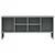 Stalak za cipele metalne noge sivi 106 x 35 x 45 cm drveni OSLO