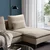 SÖDERHAMN Sofa dvosed, s lenjivcem s rukohvatom/Kelinge bež