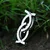Prstan Kissing Fish - SS8-R132 silver