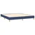shumee Box spring postelja z vzmetnico LED modra 180x200 cm blago