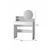 Hanah Home Sto za šminkanje Harmony Mini Round, 90 x 40 x 133 cm, Beli