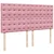 Vidaxl Box spring postelja z vzmetnico roza 180x200 cm žamet