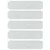 Rubnjaci za travnjak 5 pcs Srebrno 100 x 25 x 0,07 cm