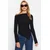 Trendyol Milla ženska bluza Twoaw24Bz00393, Crna-Crna