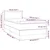 Vidaxl Box spring postelja z vzmetnico LED svetlo siva 90x200 cm blago