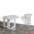 Lessentiel Maison Set klub stolova, 3 komada Mira Beli