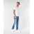 Lacoste Majica TH6710 Bela Regular Fit