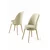 Hanah Home Set stolica Pefa, 45x91x42 cm, 2 komada, Zlatno-krem boje