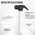 SuperLove 4in1 Sucking & Thrusting & Vibrating & Licking Hammer Vibrator Black-White