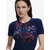 Desigual Obleka modra/temno modra/krvavo rdeča