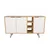 Hanah Home Clara Console Komoda, Braon-Bela