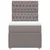 vidaXL Box spring postelja z vzmetnico taupe 90x200 cm blago