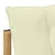 Set vanjskih sofa s jastukom 3 pcs Bijela i krem Poliester