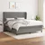 Vidaxl Box spring postelja z vzmetnico temno siva 160x200 cm blago