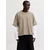 JACK & JONES Majica JCOBIARRITZ  svetlo rjava / bela