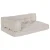 Jastučić za paletni kauč 3 pcs Krem 120 x 80 x 34 cm Tkanina