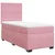 Vidaxl Box spring postelja z vzmetnico roza 80x200 cm žamet