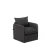 Atelier del Sofa Fotelja na rasklapanje Saga Single, 68 x 70 x 66 cm, Tamnosiva