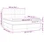 vidaXL Box spring postelja z vzmetnico LED temno siva 180x200 cm blago