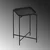 Hanah Home Klub sto Shb-008, 46x56x46 cm, Crni