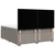 Vidaxl Box spring postelja z vzmetnico taupe 180x200 cm blago