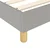 vidaXL Box spring postelja z vzmetnico svetlo siva 200x200 cm blago