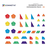 Connetix - Rainbow Shape Expansion pack (36 kosov)